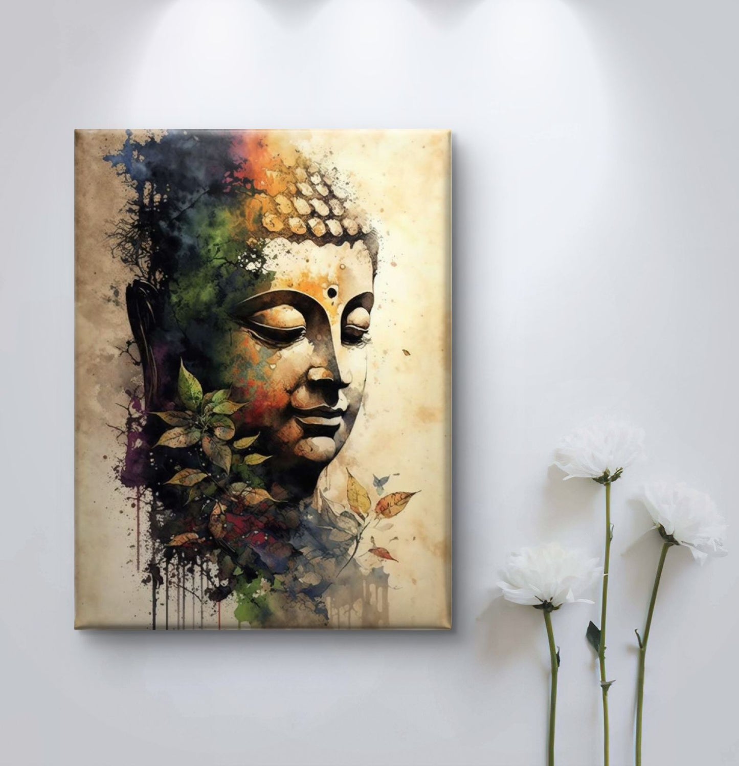 Lord Buddha Premium Canvas Painting - Buy Online | Decor By Neon