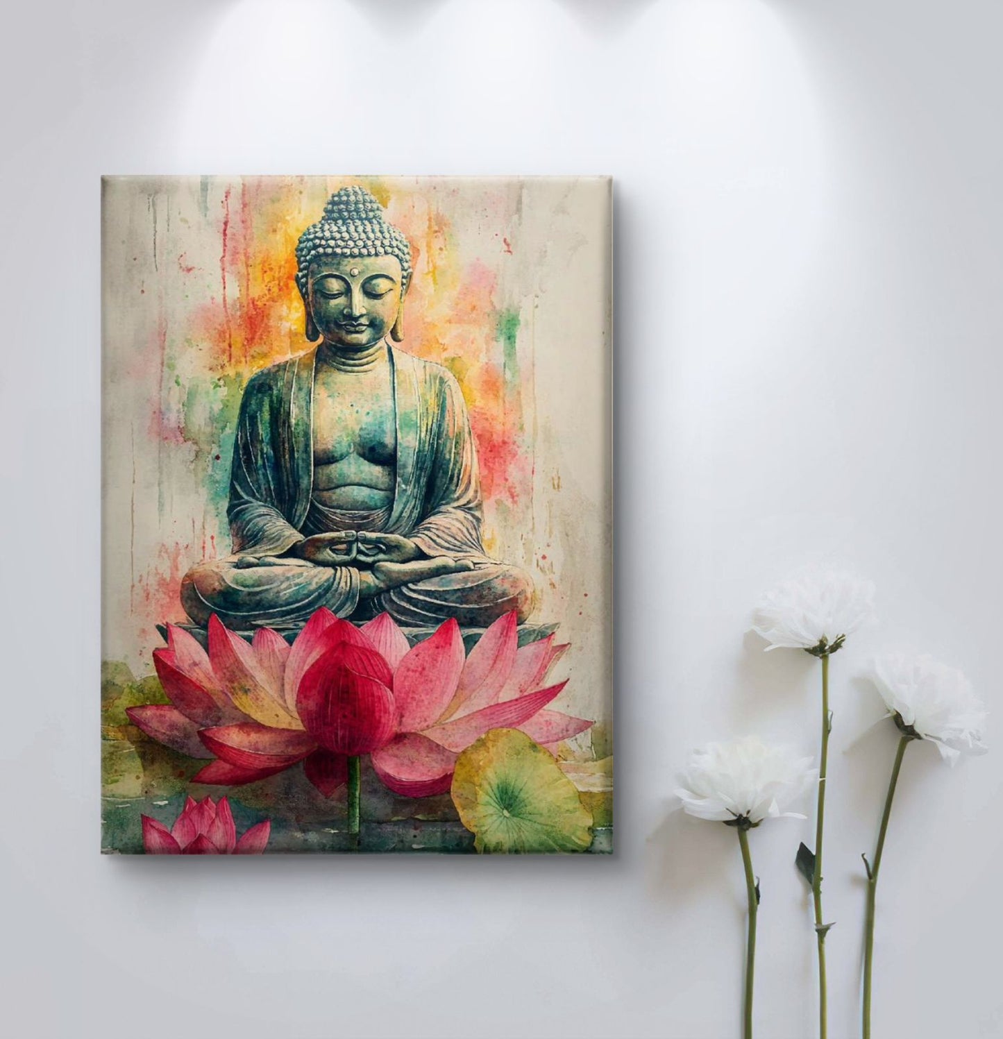 Lord Buddha Premium Canvas Painting - Buy Online | Decor By Neon