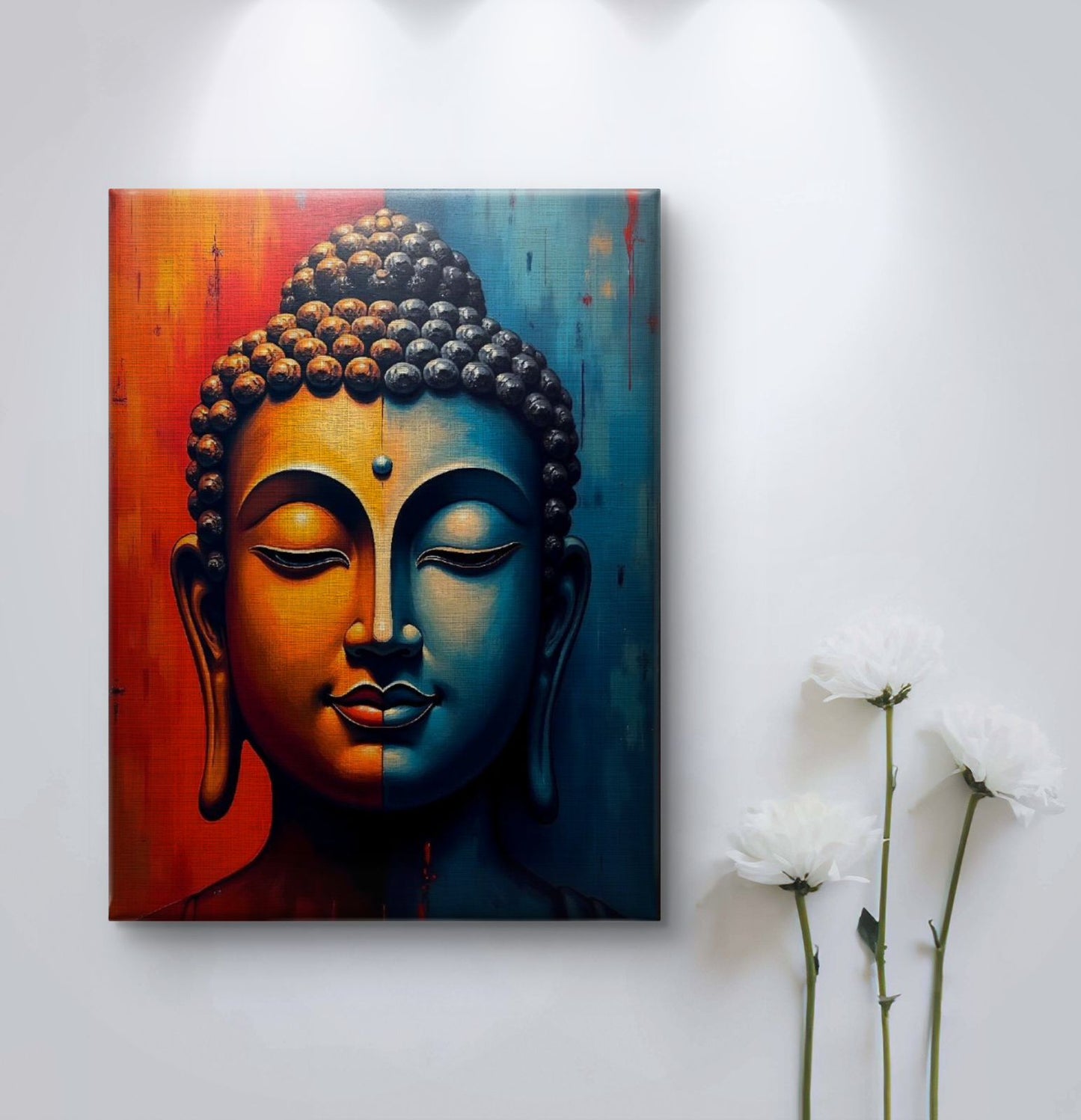 Lord Buddha Premium Canvas Painting - Buy Online | Decor By Neon