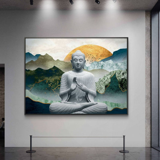 Lord Buddha Premium Canvas Painting - Canvas Wall Art | Decor By Neon