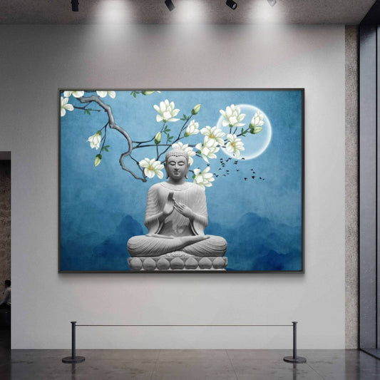 Lord Buddha Premium Canvas Painting - Canvas Wall Art | Decor By Neon