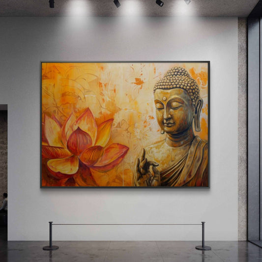 Lord Buddha Premium Canvas Painting - Canvas Wall Art | Decor By Neon