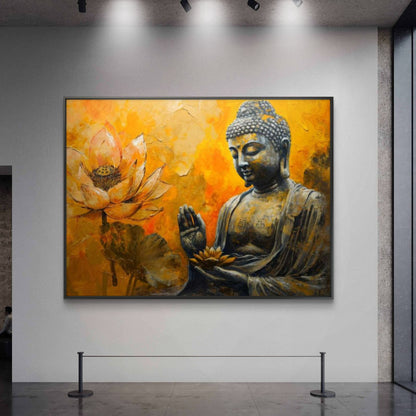 Lord Buddha Premium Canvas Painting