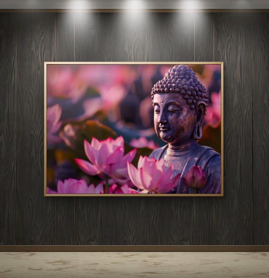 Lord Buddha Premium Canvas Painting - Premium Wall Art | Decor By Neon