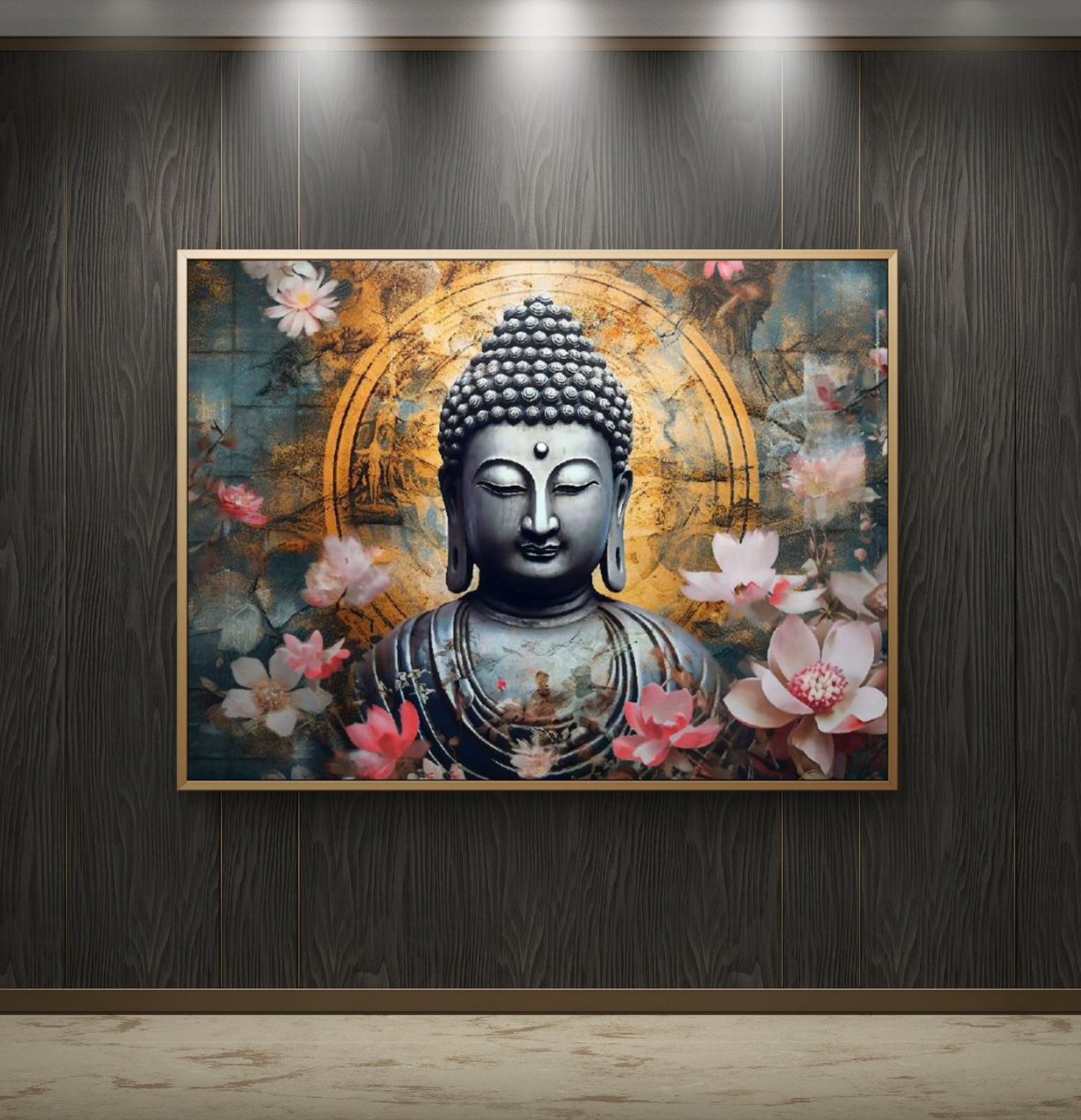 Lord Buddha Premium Canvas Painting - Buy Online | Decor By Neon