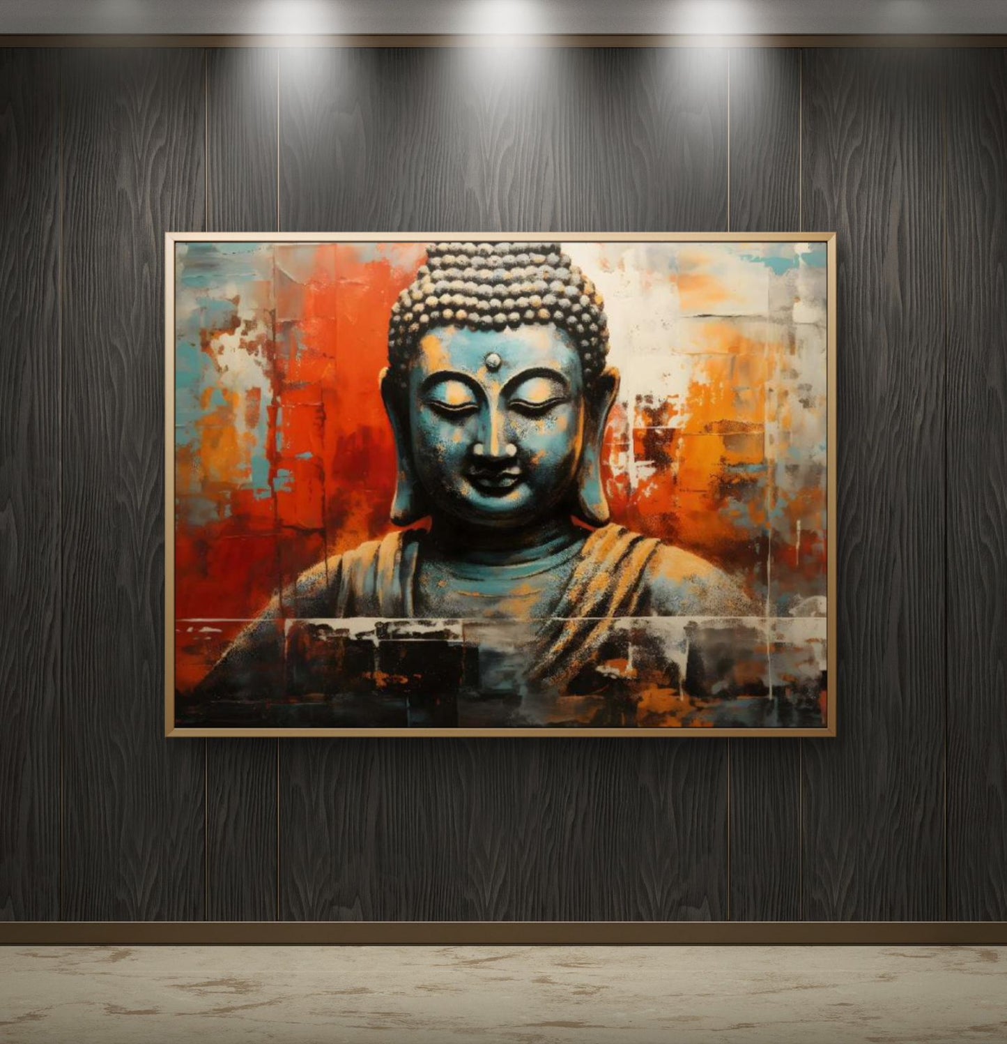 Lord Buddha Premium Canvas Painting - Buy Online | Decor By Neon