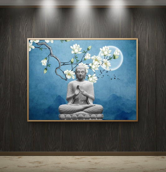 Lord Buddha Premium Canvas Painting - Premium Wall Art | Decor By Neon
