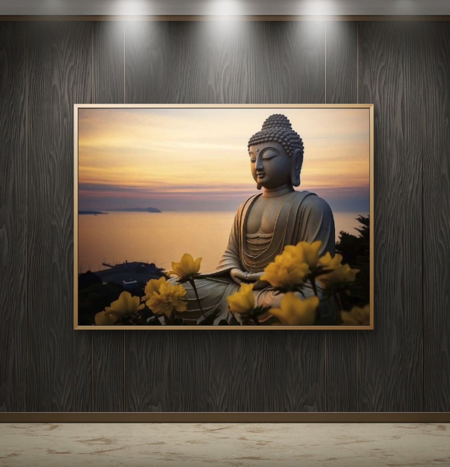 Lord Buddha Premium Canvas Painting - Buy Online | Decor By Neon