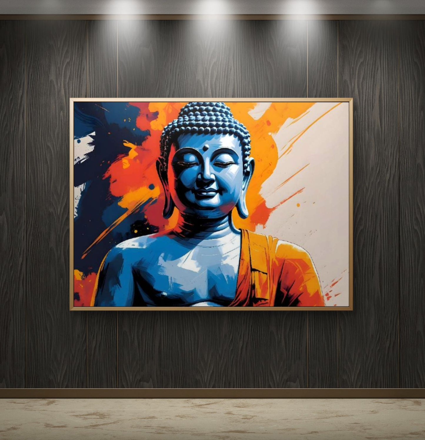 Lord Buddha Premium Canvas Painting - Buy Online | Decor By Neon