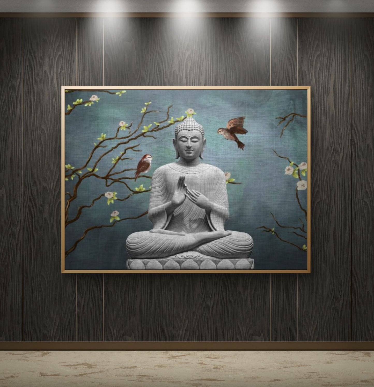 Lord Buddha Premium Canvas Painting - Buy Online | Decor By Neon