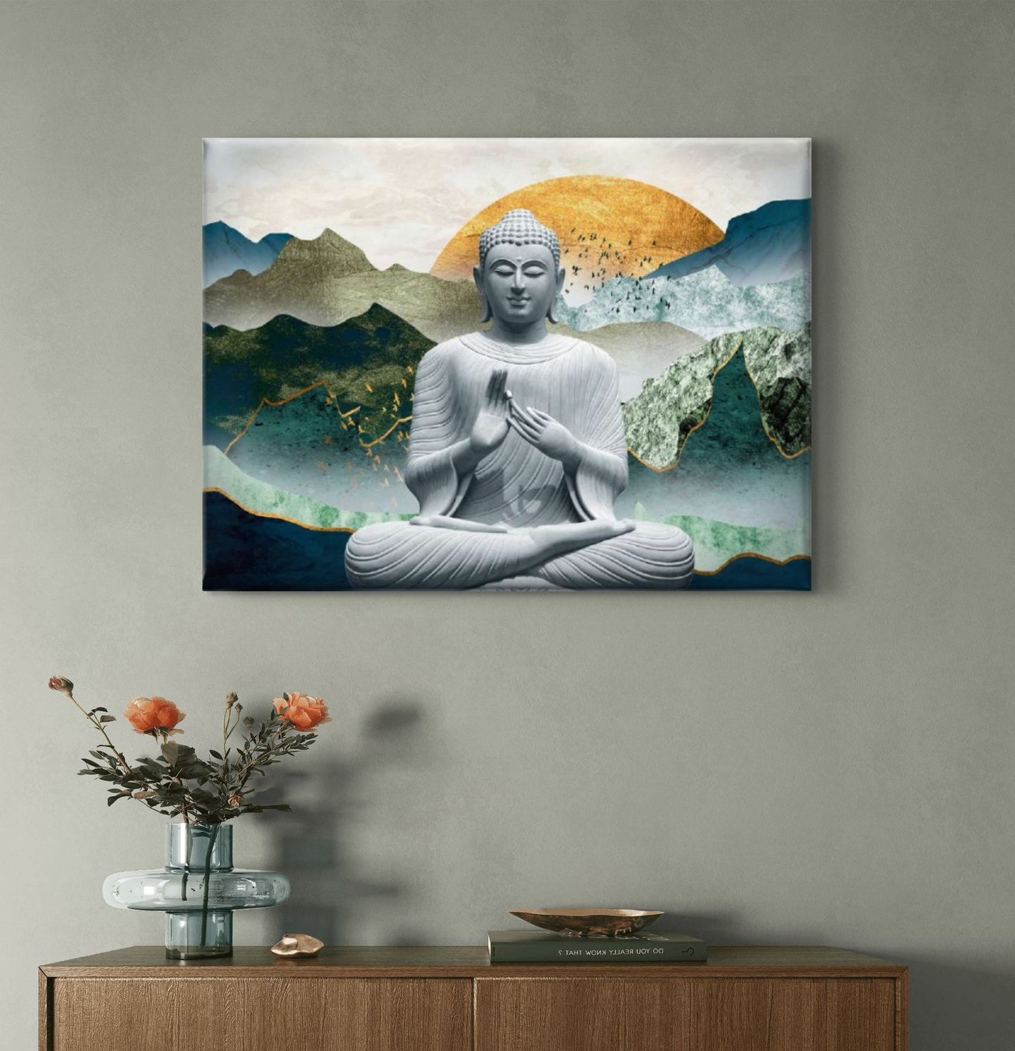 Lord Buddha Premium Canvas Painting - Buy Online | Decor By Neon