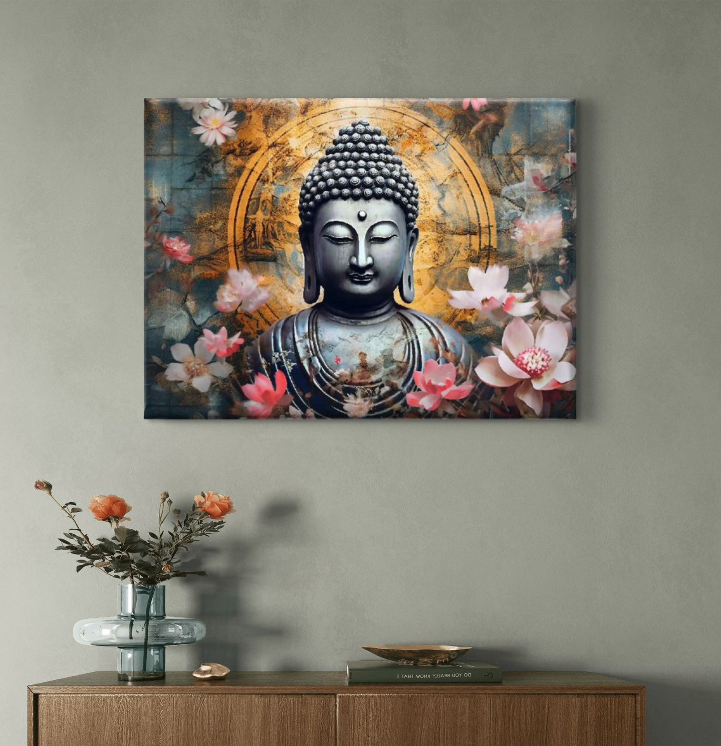 Lord Buddha Premium Canvas Painting - Buy Online | Decor By Neon