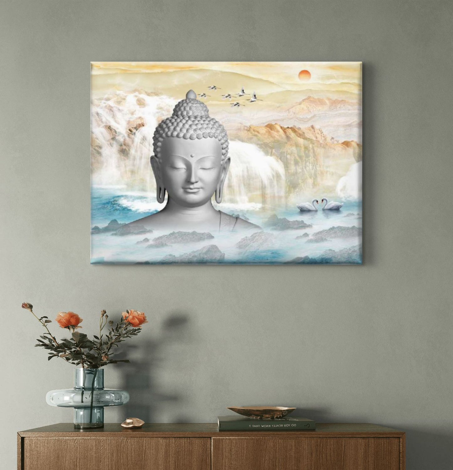 Lord Buddha Premium Canvas Painting - Buy Online | Decor By Neon