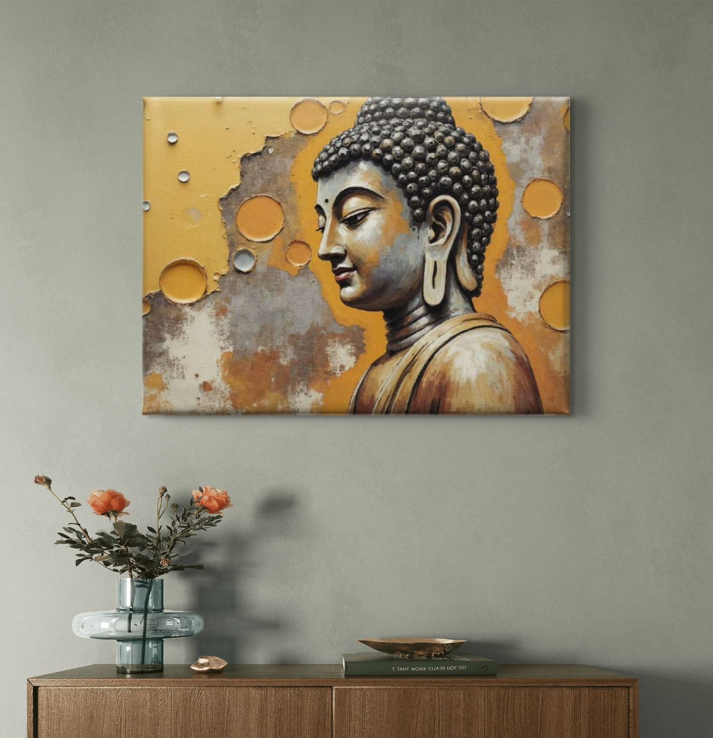 Lord Buddha Premium Canvas Painting - Buy Online | Decor By Neon