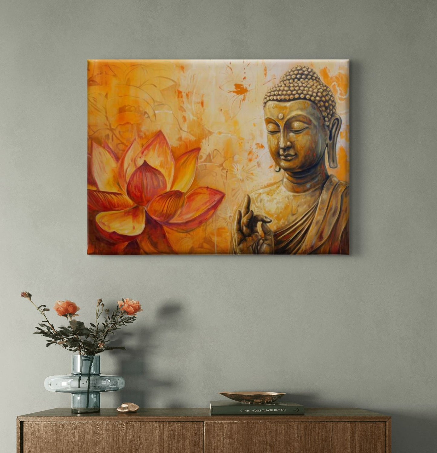 Lord Buddha Premium Canvas Painting - Buy Online | Decor By Neon