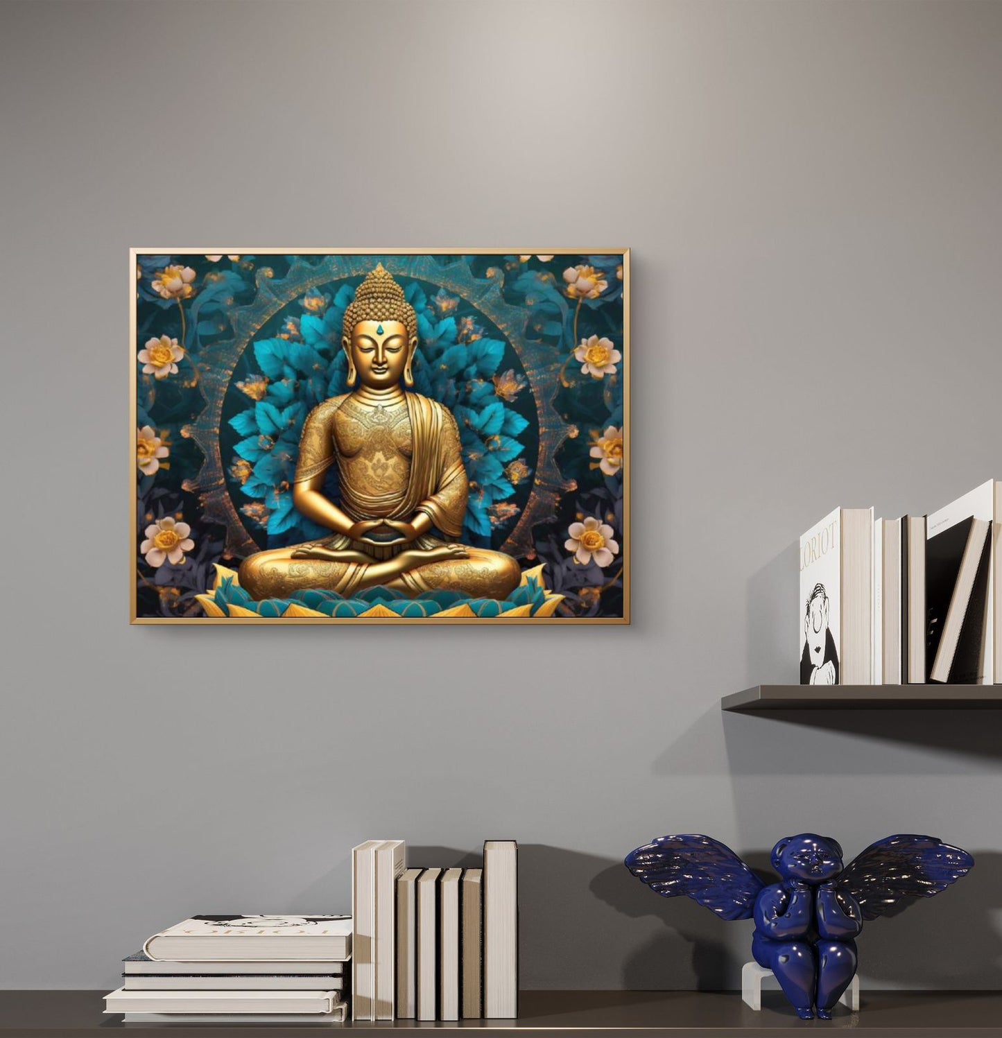 Lord Buddha Premium Canvas Painting - Buy Online | Decor By Neon
