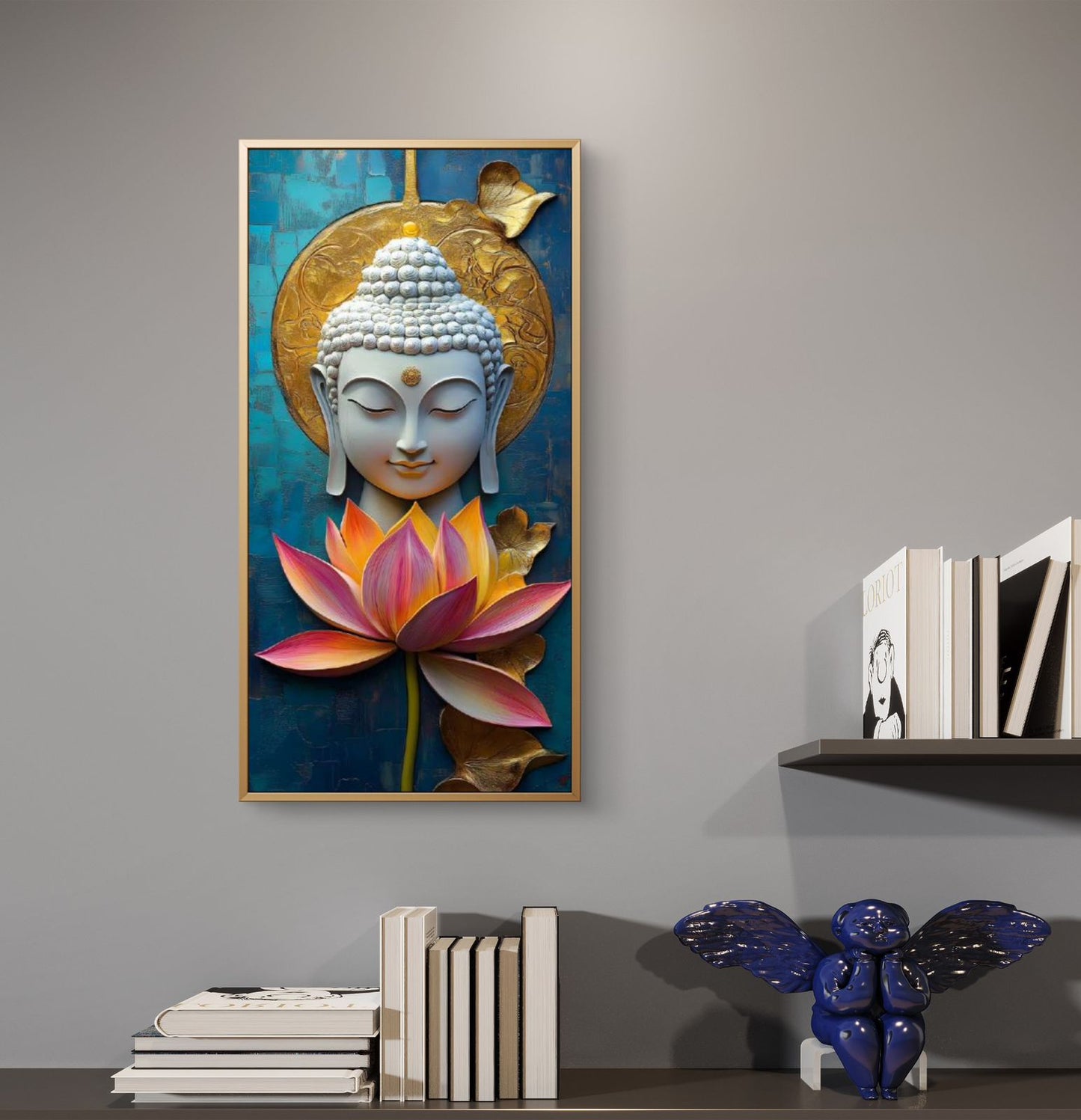Lord Buddha Premium Canvas Painting - Buy Online | Decor By Neon