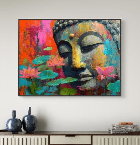 Lord Buddha Premium Canvas Painting - Canvas Wall Art | Decor By Neon