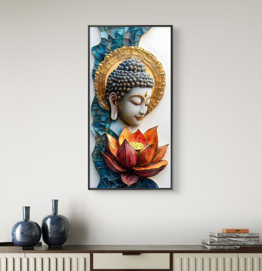 Lord Buddha Premium Canvas Painting - Canvas Wall Art | Decor By Neon