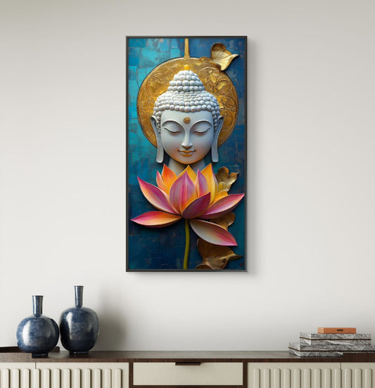 Lord Buddha Premium Canvas Painting - Canvas Wall Art | Decor By Neon
