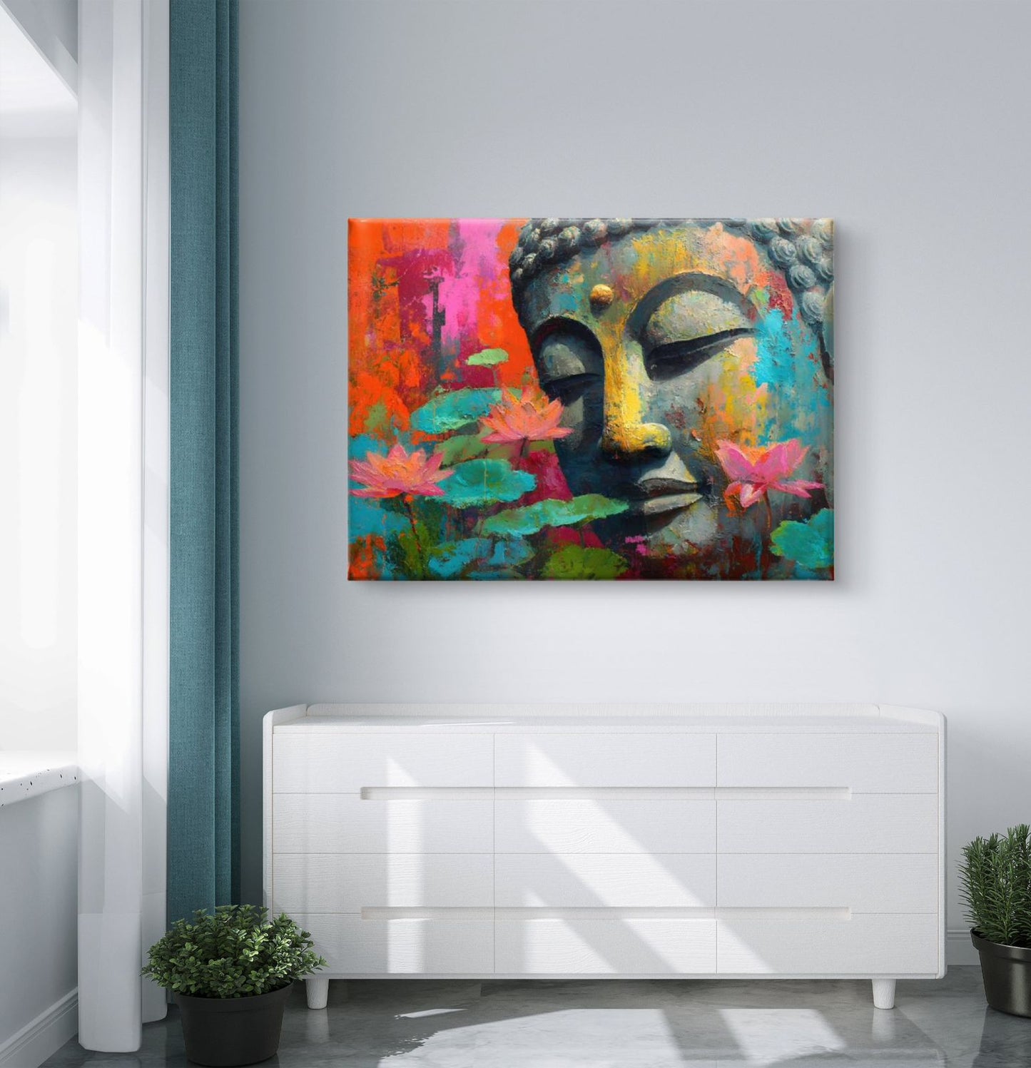 Lord Buddha Premium Canvas Painting - Buy Online | Decor By Neon