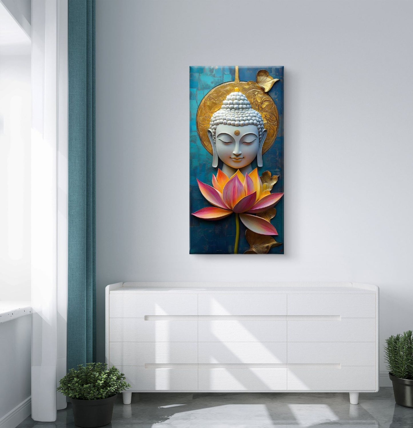 Lord Buddha Premium Canvas Painting - Buy Online | Decor By Neon