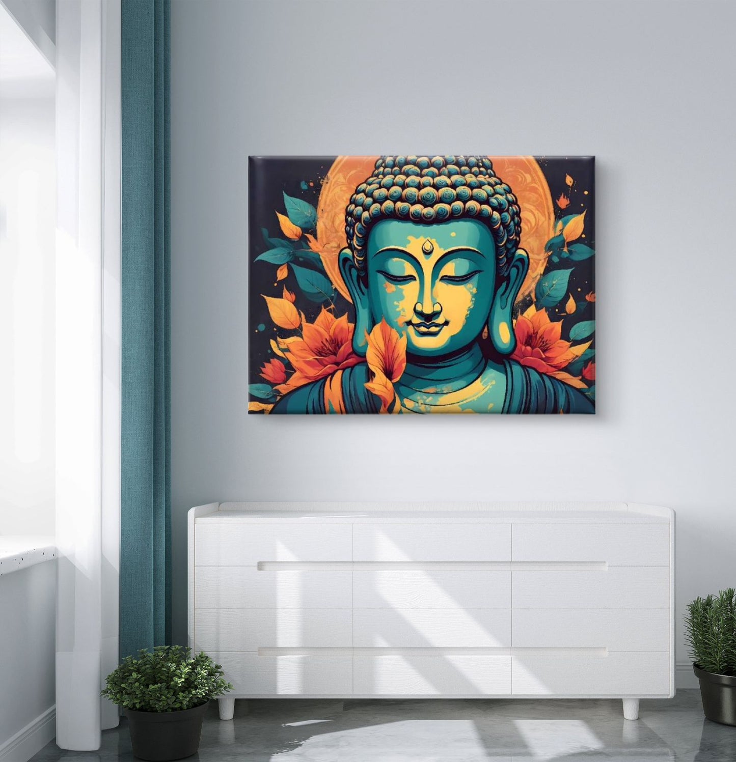 Lord Buddha Premium Canvas Painting - Buy Online | Decor By Neon