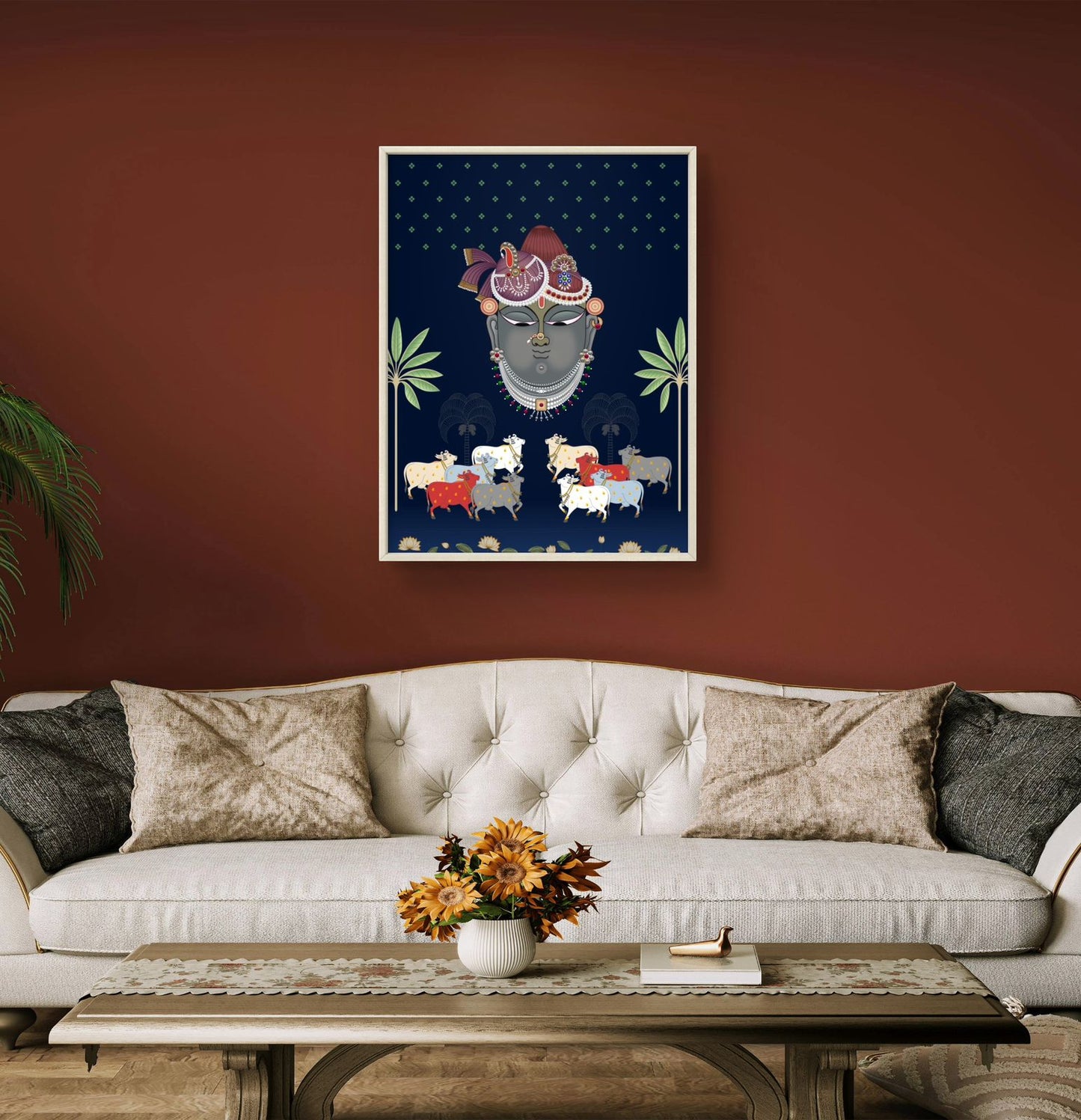Traditional Pichwai Shrinathji Premium Canvas Painting - Buy Online | Decor By Neon