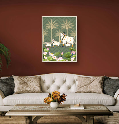 Traditional Pichwai Premium Canvas Painting