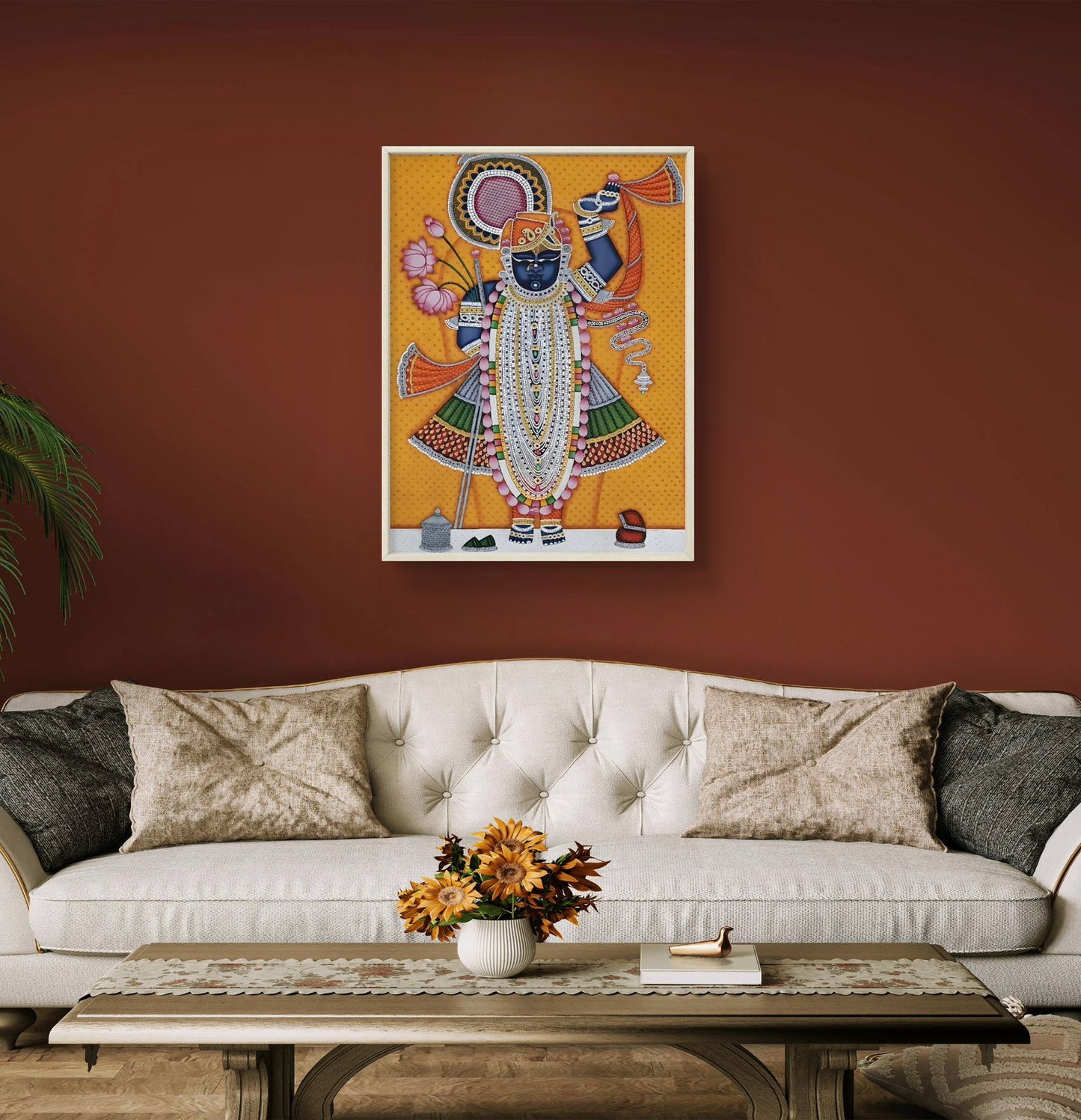 Traditional Pichwai Shrinathji Premium Canvas Painting - Buy Online | Decor By Neon