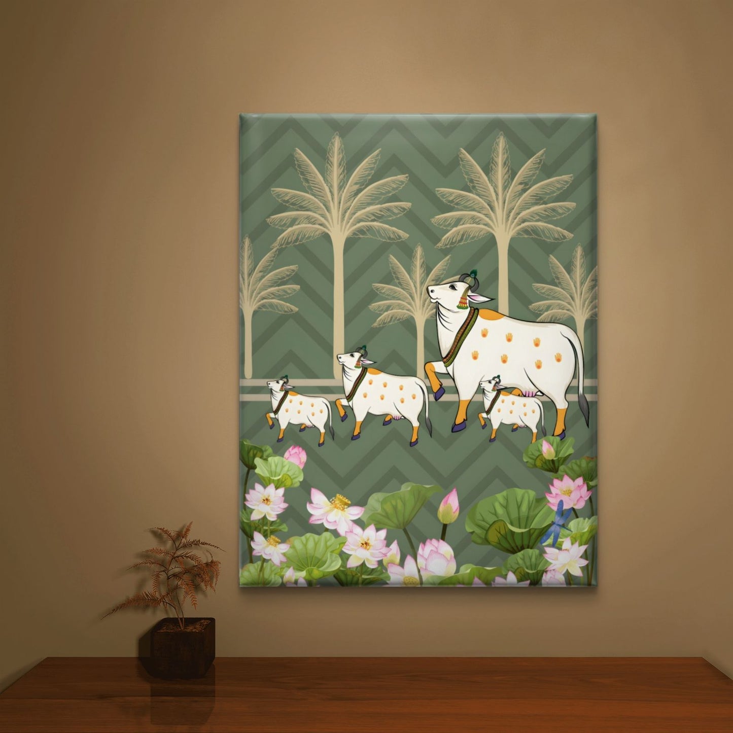Traditional Pichwai Premium Canvas Painting - Buy Online | Decor By Neon