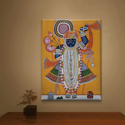 Traditional Pichwai Shrinathji Premium Canvas Painting