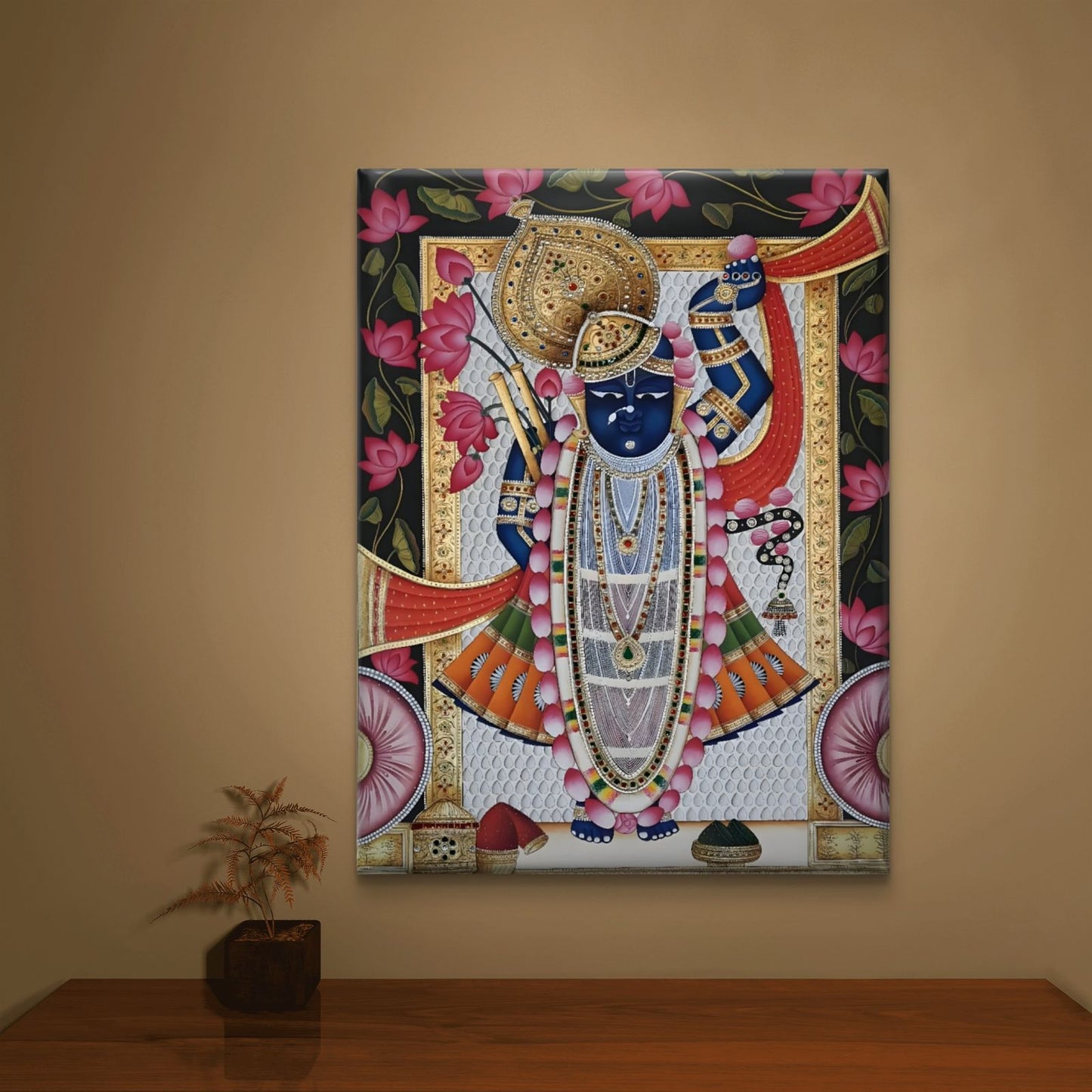 Traditional Pichwai Shrinathji Premium Canvas Painting - Buy Online | Decor By Neon
