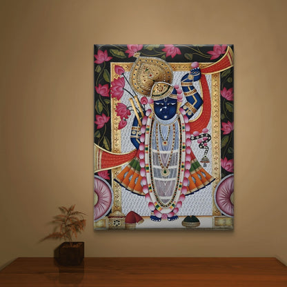 Traditional Pichwai Shrinathji Premium Canvas Painting