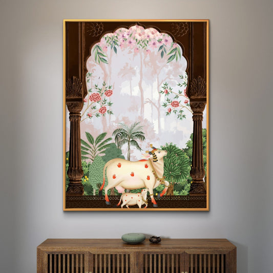 Traditional Pichwai Premium Canvas Painting - Premium Wall Art | Decor By Neon
