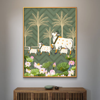 Traditional Pichwai Premium Canvas Painting