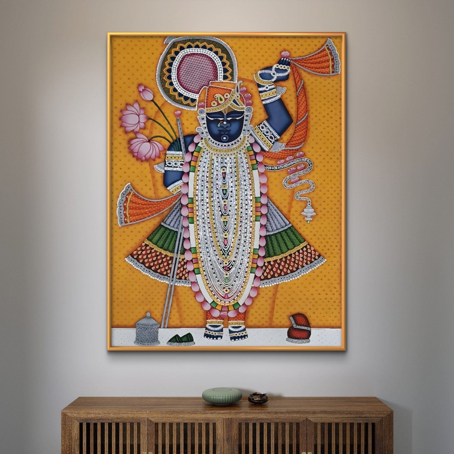Traditional Pichwai Shrinathji Premium Canvas Painting - Buy Online | Decor By Neon