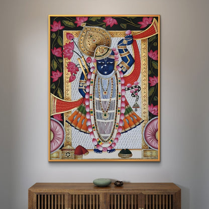 Traditional Pichwai Shrinathji Premium Canvas Painting