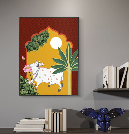 Traditional Pichwai Premium Canvas Painting - Canvas Wall Art | Decor By Neon