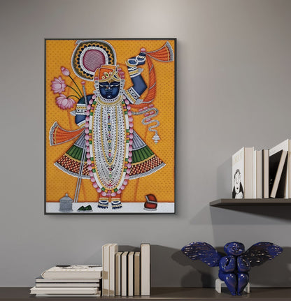 Traditional Pichwai Shrinathji Premium Canvas Painting