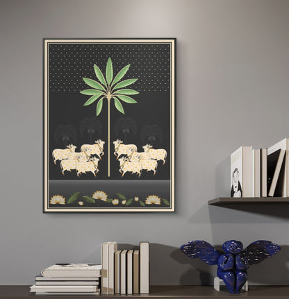 Traditional Pichwai Premium Canvas Painting