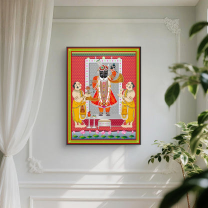 Traditional Pichwai Shrinathji Premium Canvas Painting