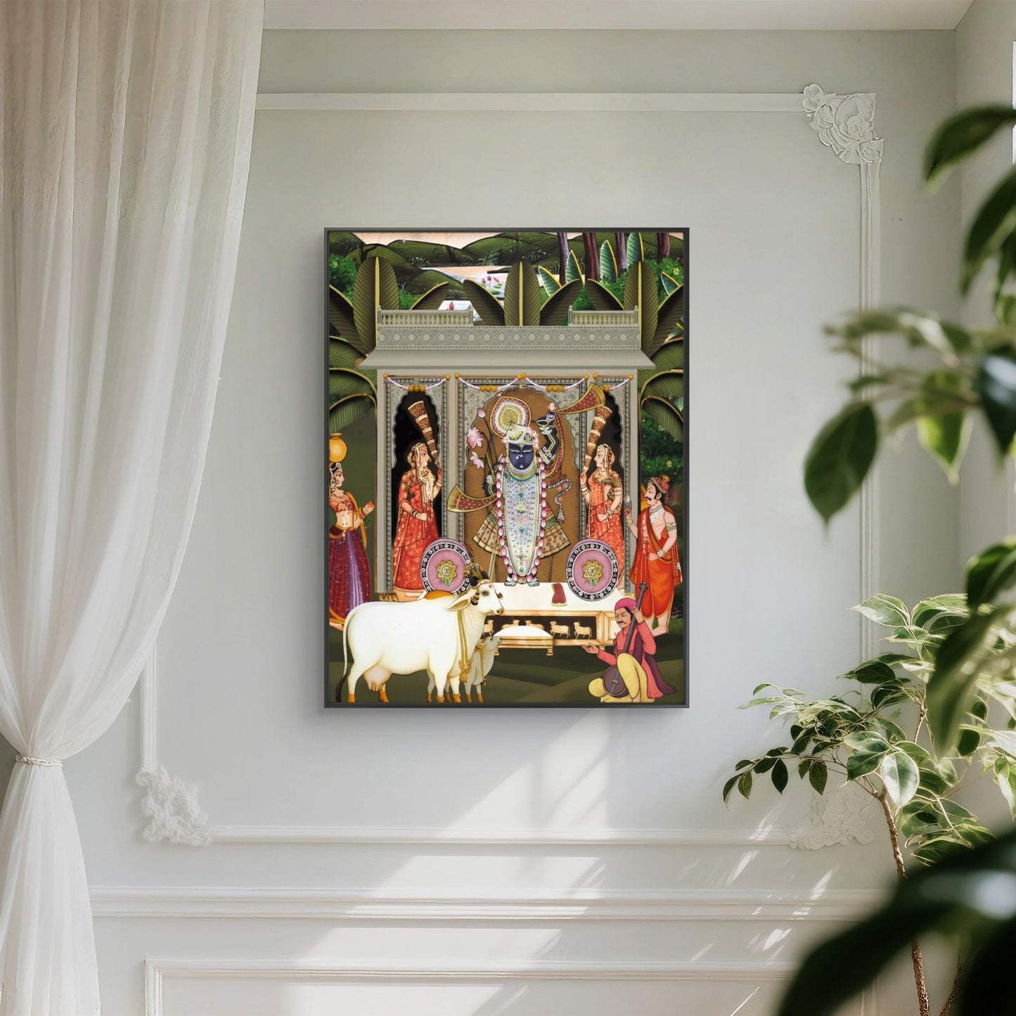 Traditional Pichwai Shrinathji Premium Canvas Painting - Buy Online | Decor By Neon