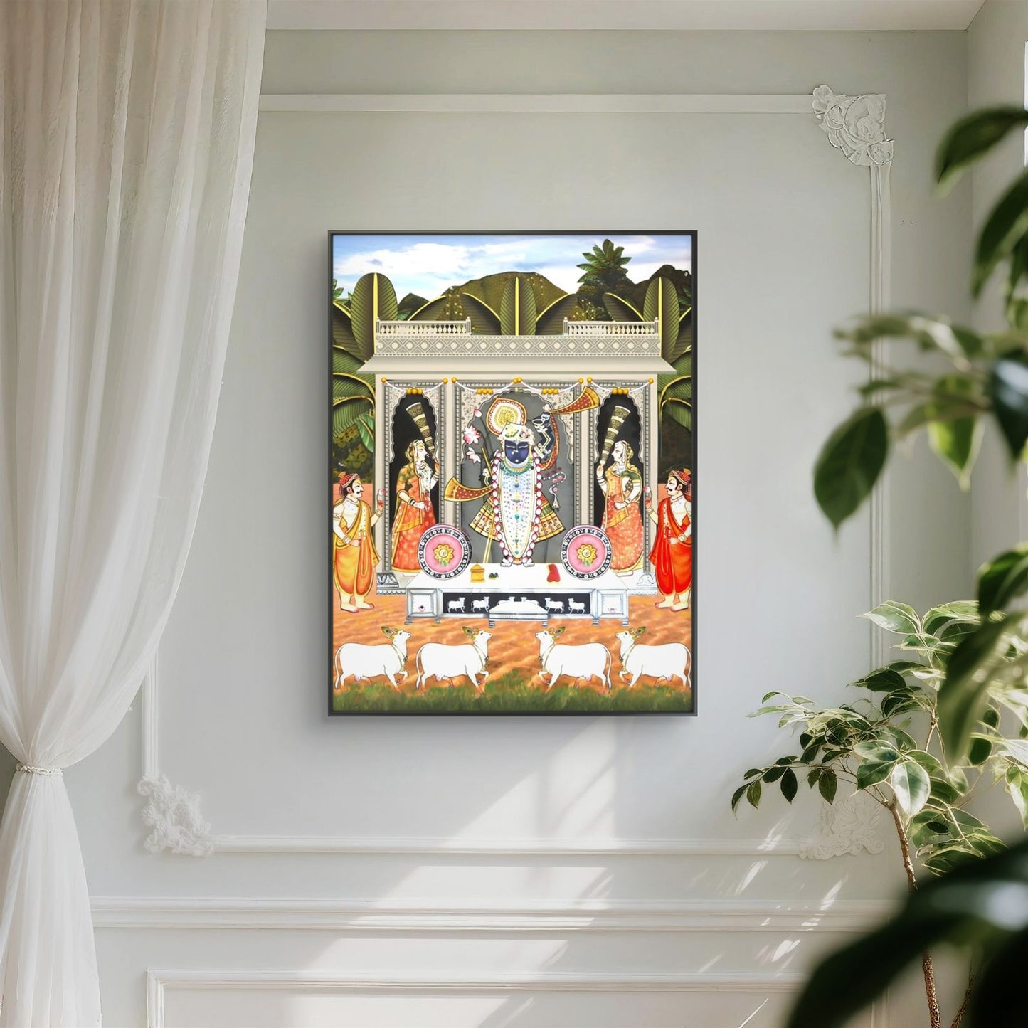 Traditional Pichwai Shrinathji Premium Canvas Painting - Buy Online | Decor By Neon