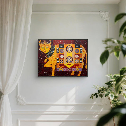 Traditional Pichwai Premium Canvas Painting - Canvas Wall Art | Decor By Neon
