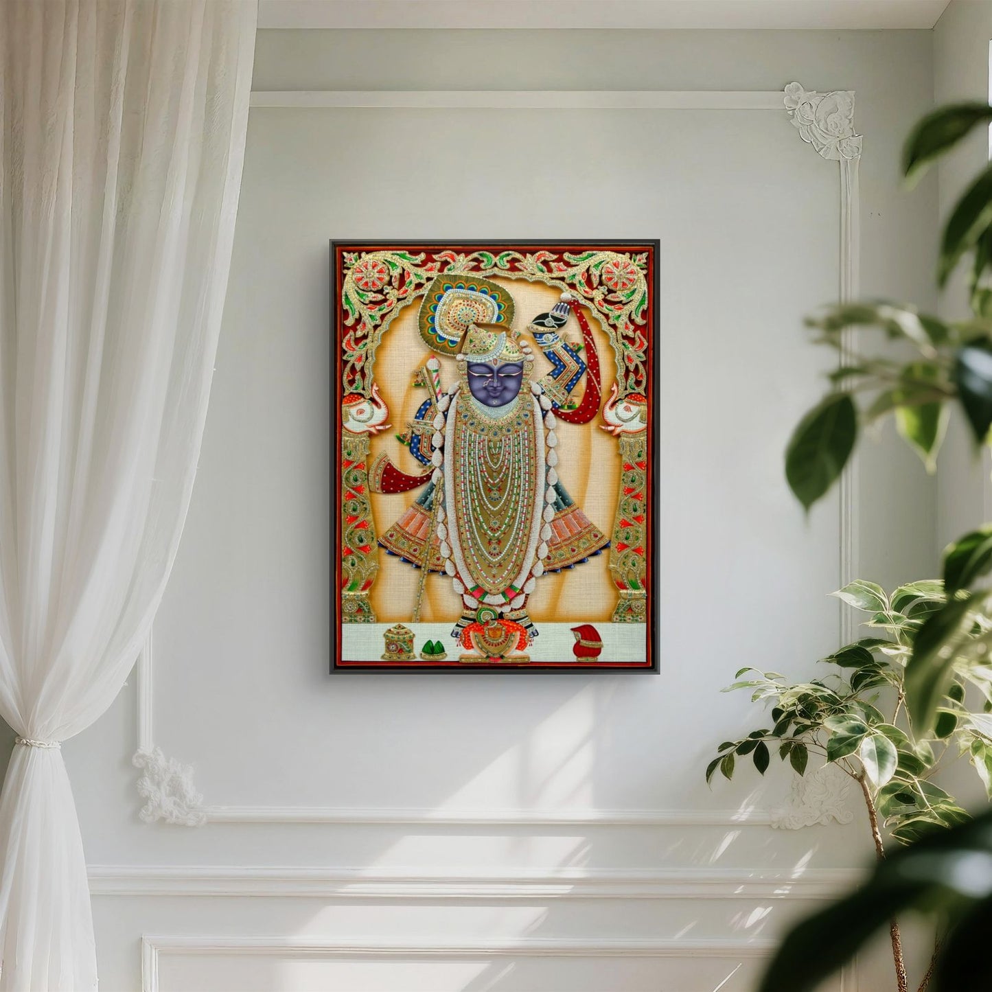 Traditional Pichwai Shrinathji Premium Canvas Painting - Buy Online | Decor By Neon