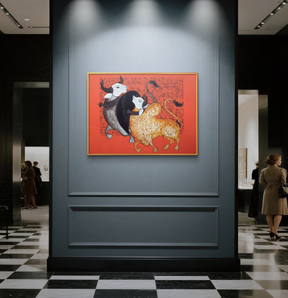 Traditional Pichwai Premium Canvas Painting