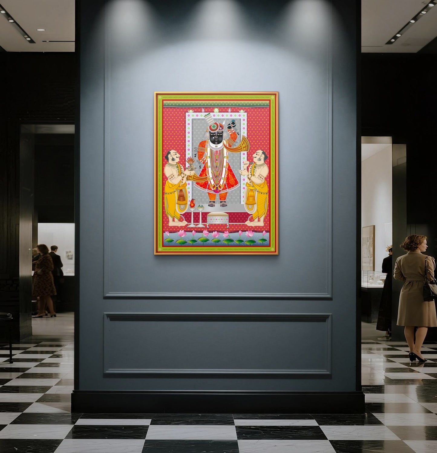 Traditional Pichwai Shrinathji Premium Canvas Painting - Buy Online | Decor By Neon