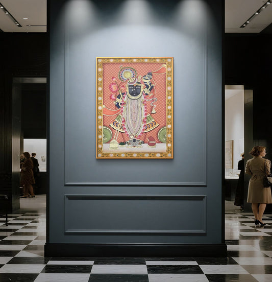 Traditional Pichwai Shrinathji Premium Canvas Painting - Premium Wall Art | Decor By Neon