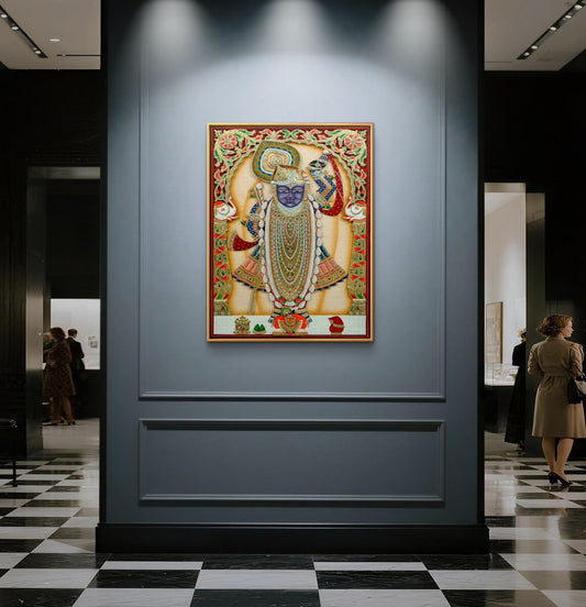 Traditional Pichwai Shrinathji Premium Canvas Painting - Premium Wall Art | Decor By Neon